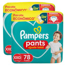Kit 2 Fraldas Pants Ajuste Total XXG 78 unidades