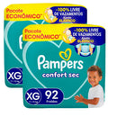 Kit Fralda Confort Sec XG 2 Pacotes de 92 Unidades